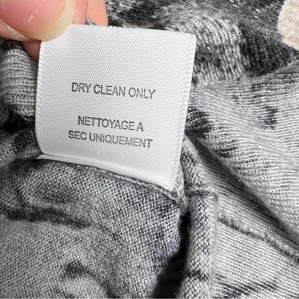 Joie Python Print Wool Cashmere Blend Long Sleeve… - image 6